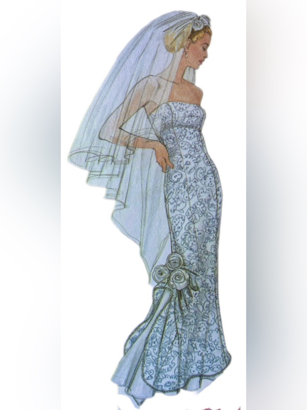 Jessica McClintock Simplicity pattern for wedding gown or formal occasions